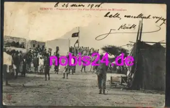 Djibouti Procession a religieuse Mahometans o 1906