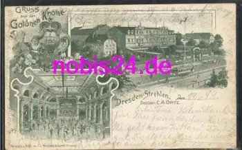Strehlen Dresden Litho Gasthof o 20.11.1899