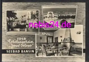 17429 Bansin Erholungsheim Strand o 17.11.1966