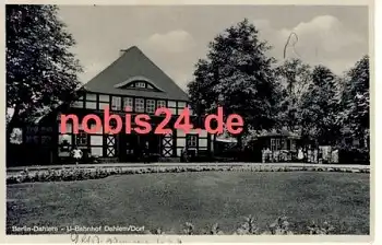 Dahlem Berlin U Bahnhof Dahlem Dorf o 1943