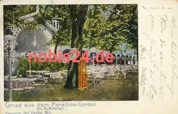 Treptow Berlin Paradiesgarten o 12.6.1905