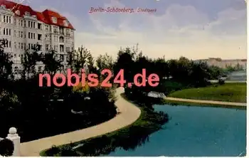 Schöneberg Berlin Stadtparkteich o 26.9.1916