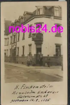 Mannheim Waldhornstrasse ​Geschäft Fleckenstein *ca.1920