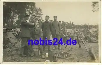 Deutsche Soldaten 1.Weltkrieg Rasur *ca.1916