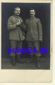 Deusche Soldaten 1.Weltkrieg Felddienstuiform Echtfoto *ca.1915