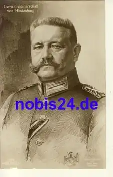 Paul von Hindenburg 1.Weltkrieg *ca.1915