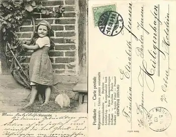 Kind mit Kaninchen o 4.6.1903