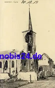 Bonnines Frankreich zerstörte Kirche *ca.1915