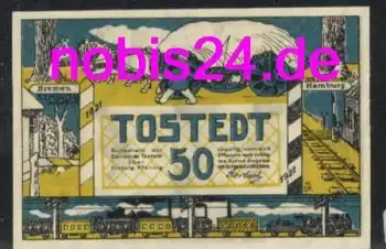 21255 Tostadt Notgeld 50 Pfennige 1921