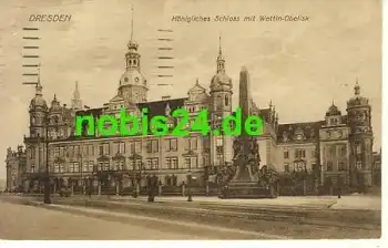 Dresden Sophienstraße Wettin Obelisk o 27.2.1917