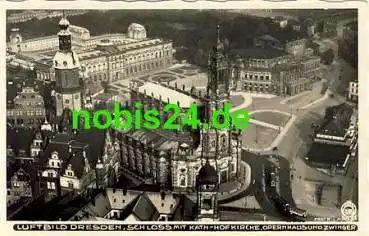 Dresden Luftbild Hahn 4396 Hofkirche o 1938