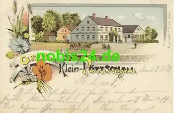 04579 Klein Pötzschau Rötha Litho Gasthaus 3.1.1903