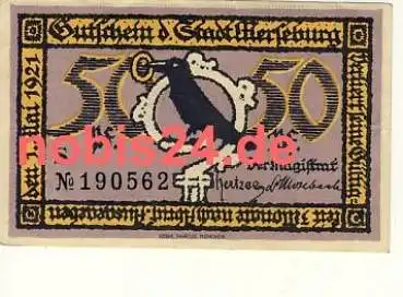 06217 Merseburg Notgeld 50 Pfennige um 1921
