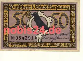 06217 Merseburg Notgeld 50 Pfennige um 1921