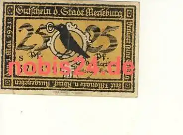 06217 Merseburg Notgeld 25 Pfennige um 1921