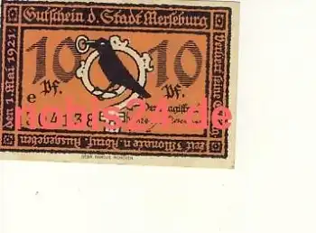 06217 Merseburg Notgeld 10 Pfennige um 1920