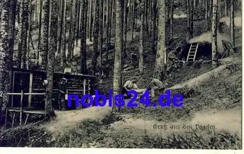 Deutsche Soldaten beim Bäumfällen 1.Weltkrieg o 1916