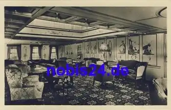 Norddeutscher Lloyd Dampfer "Berlin" Bibliothek *ca.1930