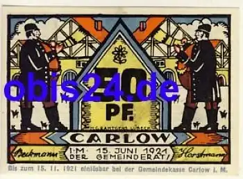 19217 Carlow Notgeld 50 Pfennige 1921