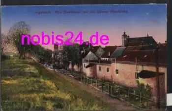 Ingolstadt Alte Stadtmauer Pfarrkirche *ca.1930