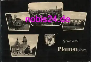08500 Plauen Vogtland Brücken Leninplatz o 4.4.1965