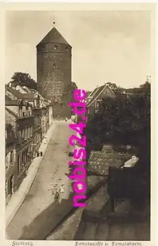 09599 Freiberg Donatsgasse und Turm o 1914