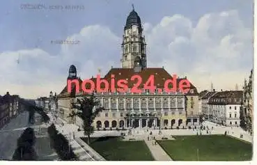 Dresden Neues Rathaus Ringstrasse o 1912