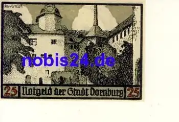 07778 Dornburg Notgeld 25 Pfennige 1921