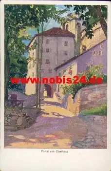 Passau  Partie am Oberhaus Künstlerkarte Reichel *ca. 1923