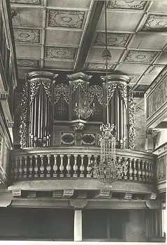 09526 Pfaffroda Silbermann-Orgel, gebr. ca. 1974