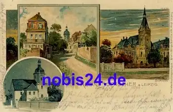 Klein Zschocher Leipzig Künstlerkarte o 1899