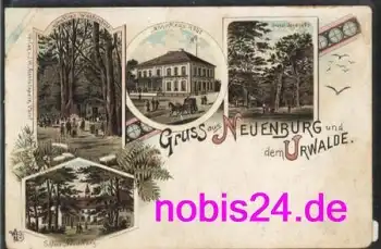26340 Neuenburg Litho Urwalde o 7.1.1896