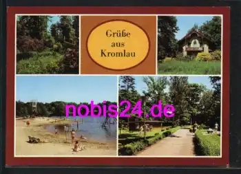 02953 Kromlau Ferienhaus Freibad  *ca.1984