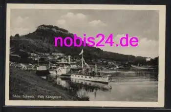 01824 Königstein Elbdampfschiff  o 7.8.1958