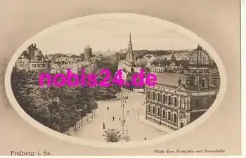 09599 Freiberg Sachsen Postplatz Hornstrasse *ca.1915