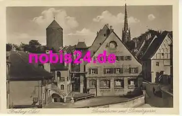 09599 Freiberg Donatsturm und Gasse *ca.1920
