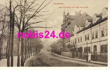 09599 Freiberg Hornstrasse Jakobikirche *ca.1915