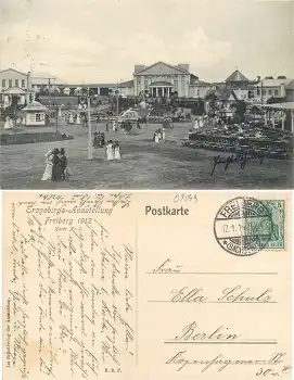 09599 Freiberg 1912 Erzgebirgs Ausstellung Karte Nr.7 o 17.1.1914