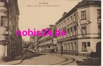 09599 Freiberg Erbischestrasse und Poststrasse   *ca.1915