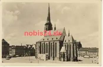 Plzen namesti Republiky Kirche *ca.1955