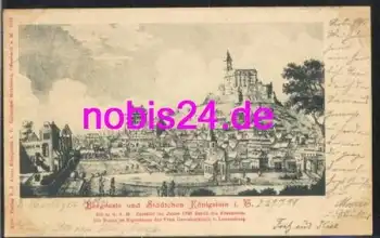 61462 Königstein Taunus Künstlerkarte o 21.7.1899