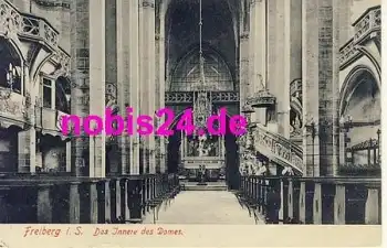 09599 Freiberg Dom innen Altar o 2.8.1909