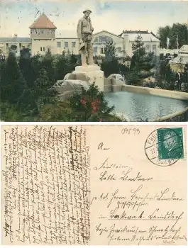 09599 Freiberg Sachsen 1912 Erzgebirgs Ausstellung Karte Nr. 4 o 17.9.1931