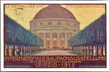 Leipzig Anlaßkarte zur Internationalen Baufachaustellung 1913 karte 8