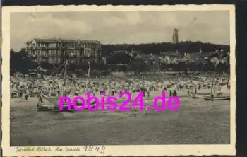 17419 Ahlbeck Seebad Strand o 6.7.1949