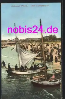 17419 Ahlbeck Villen Strandleben *ca.1920