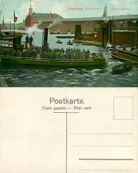 Hamburg Barkasse "Falkenthal" *ca.1920