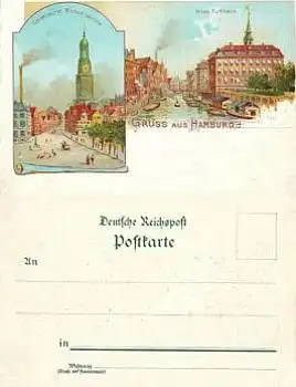 Hamburg Litho Schaarmarkt  *ca.1900