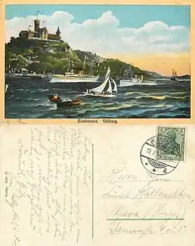 Blankenese Hamburg Süllberg o 19.7.1914