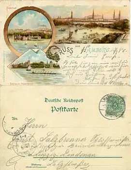 Hamburg Farblitho o 9.7.1898